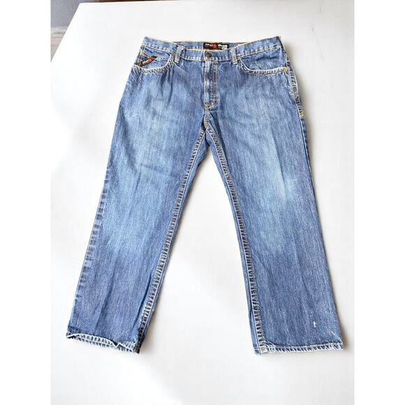 Ariat M4 Cat 2 Low-Rise Flame Resistant Bootcut Denim Jeans Men's Size 40X30 - Picture 1 of 16